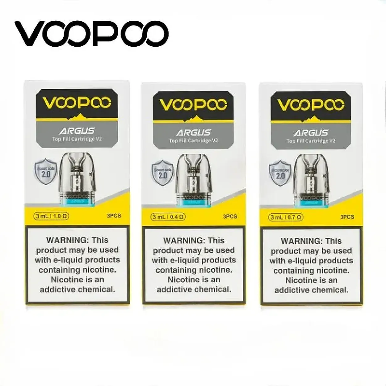 Voopoo - Argus Pod V2 Kartuş 3 ml - (3'lü Paket)