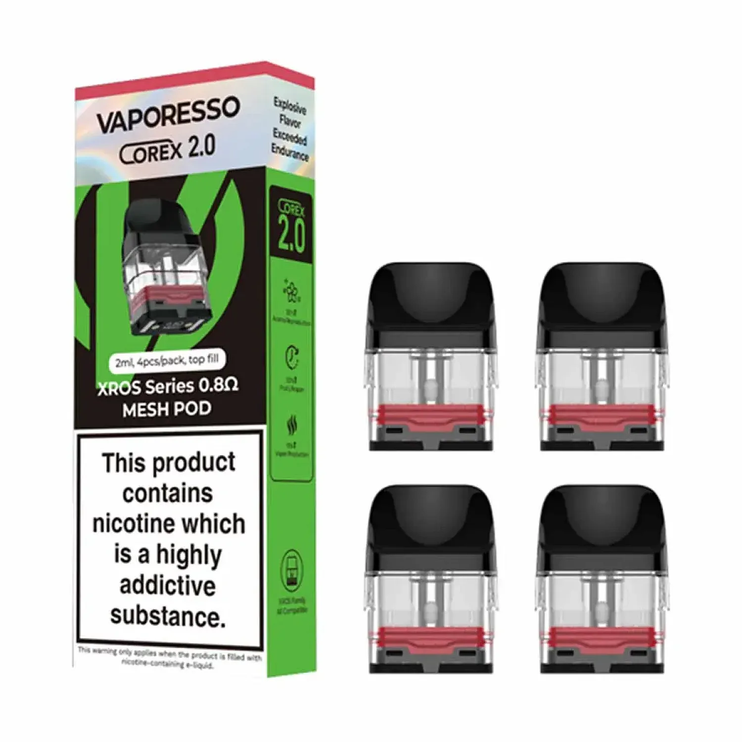 Vaporesso - XROS Corex 2.0 Kartuş (4’lü Paket) - En Uygun Fiyatlı Orijinal Ürün