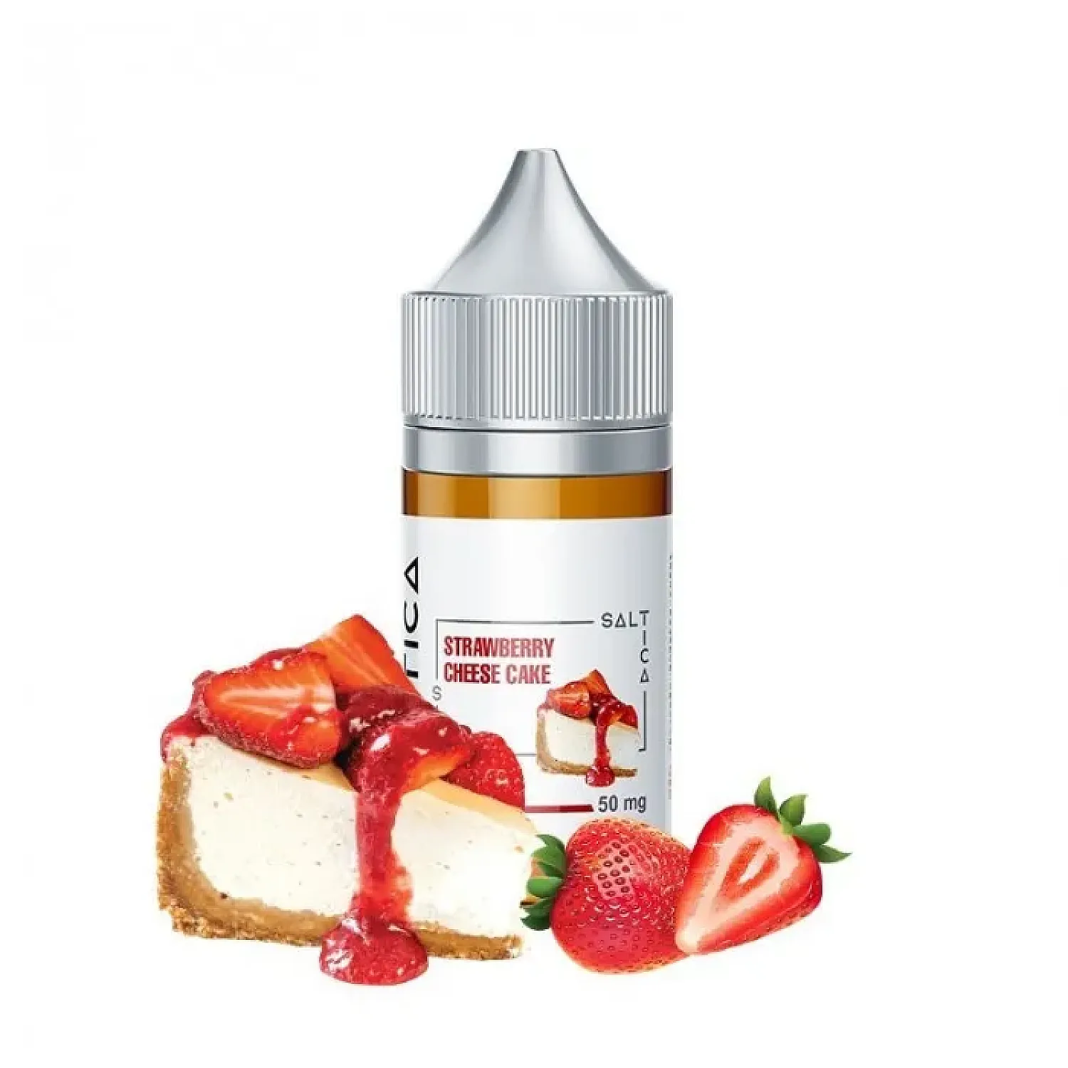 Saltica - Strawberry Cheese Cake 30 ml Premium Salt Likit - En Uygun Fiyatlı Orijinal Ürün
