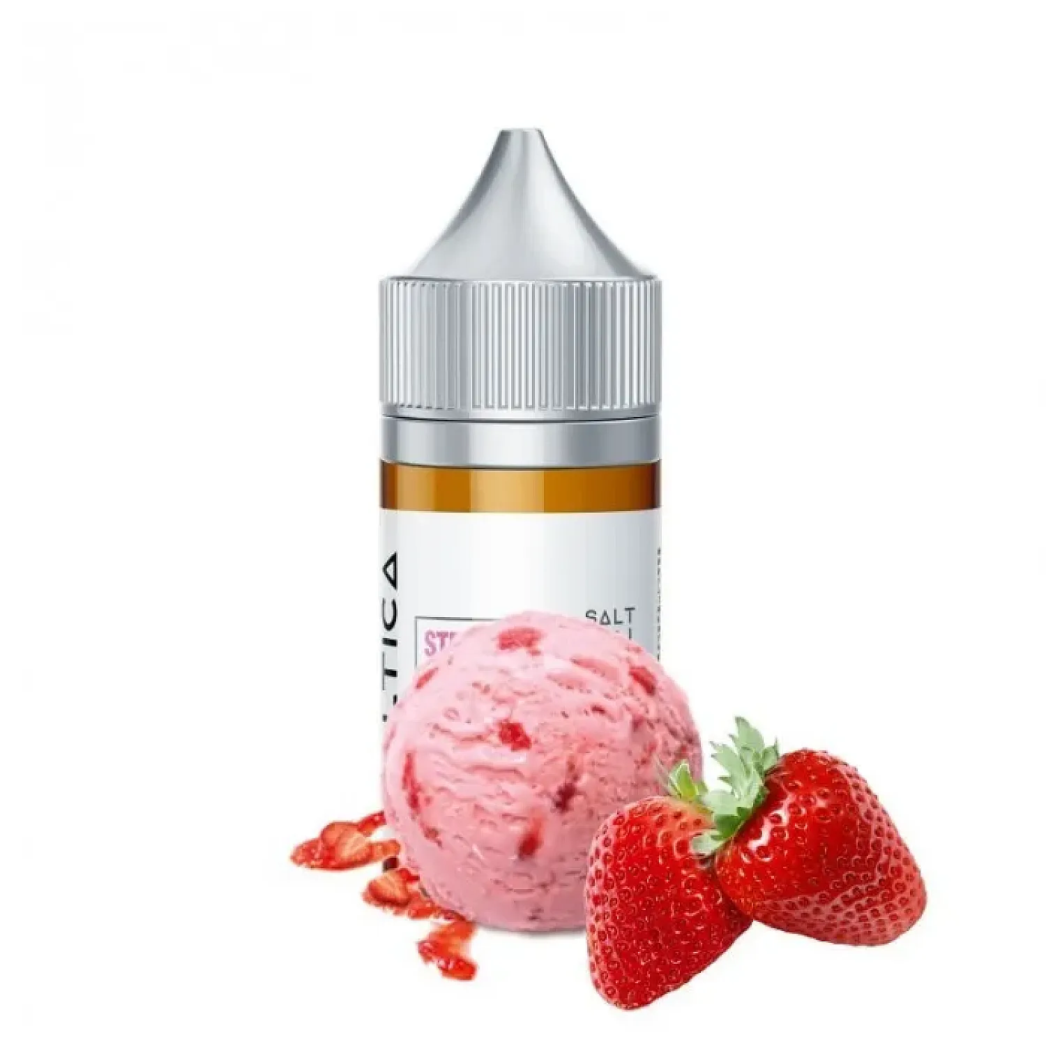 Saltica - Strawberry Ice Cream 30 ml Premium Salt Likit - En Uygun Fiyatlı Orijinal Ürün
