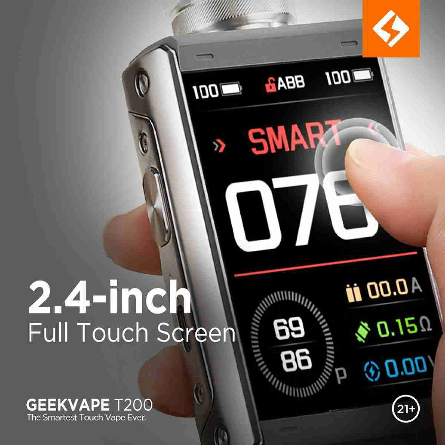 Geekvape T200 (Aegis Touch) 200 w Mod - En Uygun Fiyatlı Orijinal Ürün