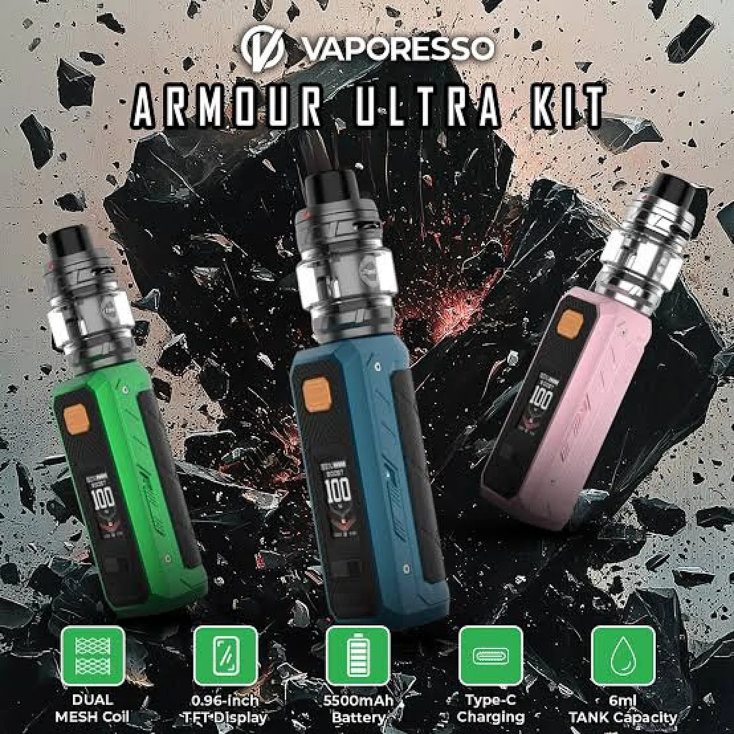 Vaporesso - Armour Ultra 5500 Mah Elektronik Sigara - En Uygun Fiyatlı Orijinal Ürün