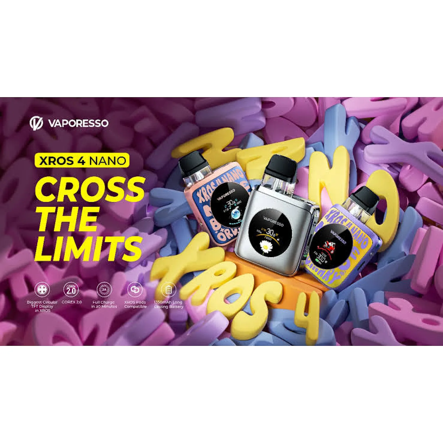 Vaporesso - XROS 4 Nano Pod Mod Elektronik Sigara - En Uygun Fiyatlı Orijinal Ürün
