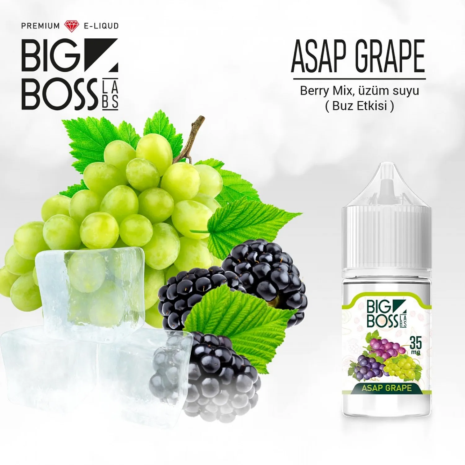 Big Boss - Asap Grape 30 ml Salt Likit - En Uygun Fiyatlı Orijinal Ürün
