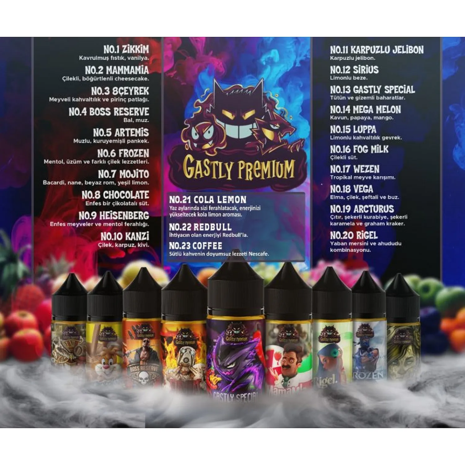 (DL) 10 Adet Gastly 30 ml Premium Likit Kampanyası - En Uygun Fiyatlı Orijinal Ürün