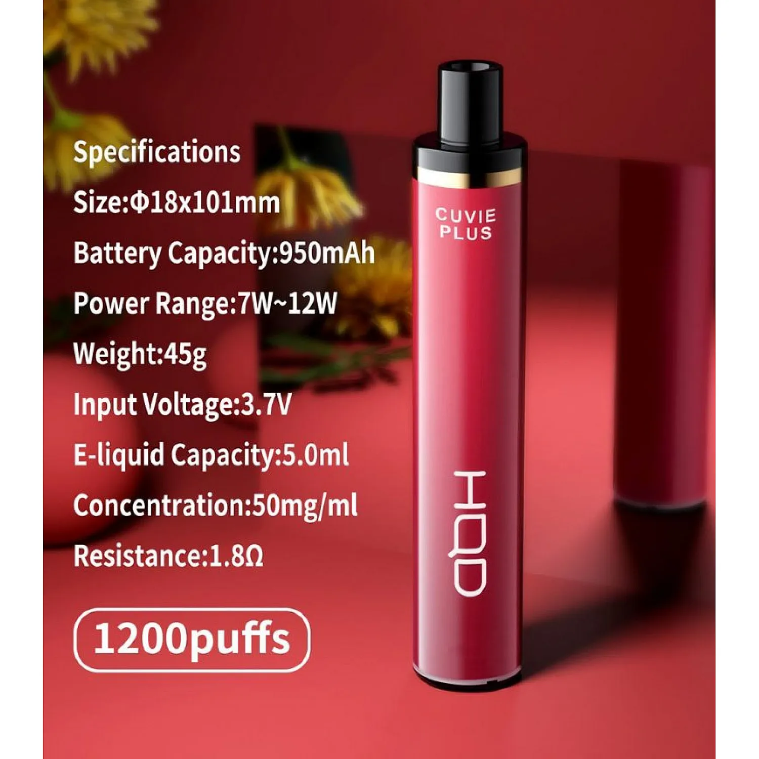 HQD - Cuvie 1200 Puff Tek Kullanımlık Elektronik Sigara - En Uygun Fiyatlı Orijinal Ürün
