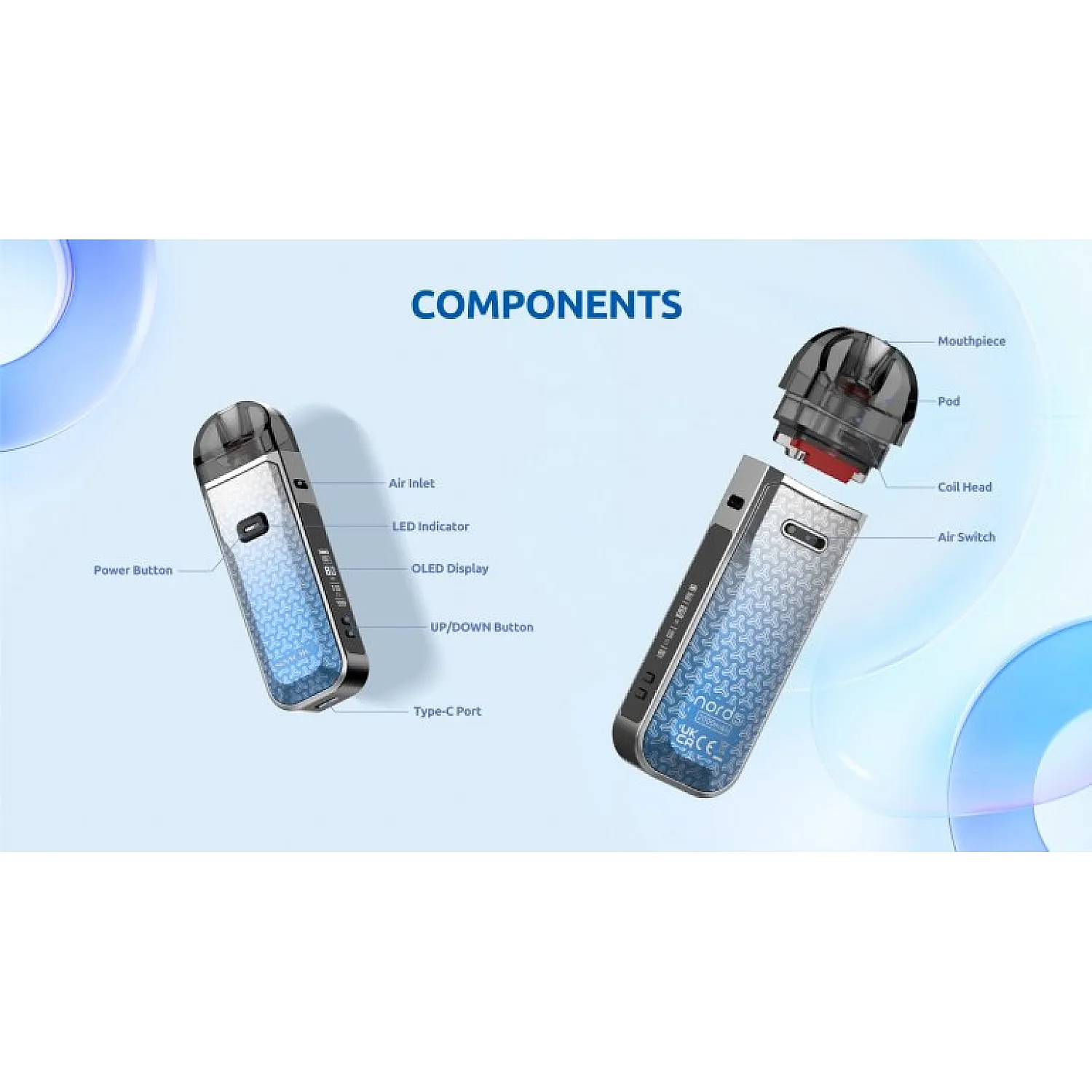 Smok - Nord 5 80 w Pod Mod Elektronik Sigara Kit - En Uygun Fiyatlı Orijinal Ürün