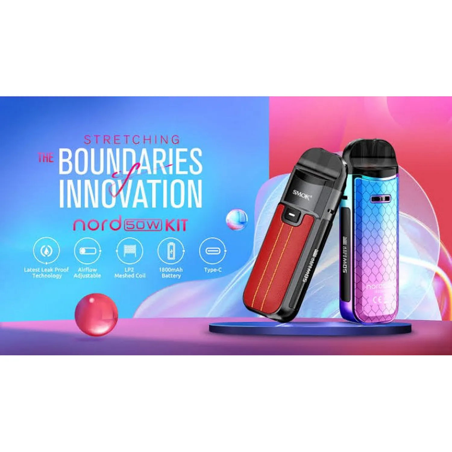 Smok - Nord 50 w 1800 mah Pod Mod Elektronik Sigara Kit - En Uygun Fiyatlı Orijinal Ürün