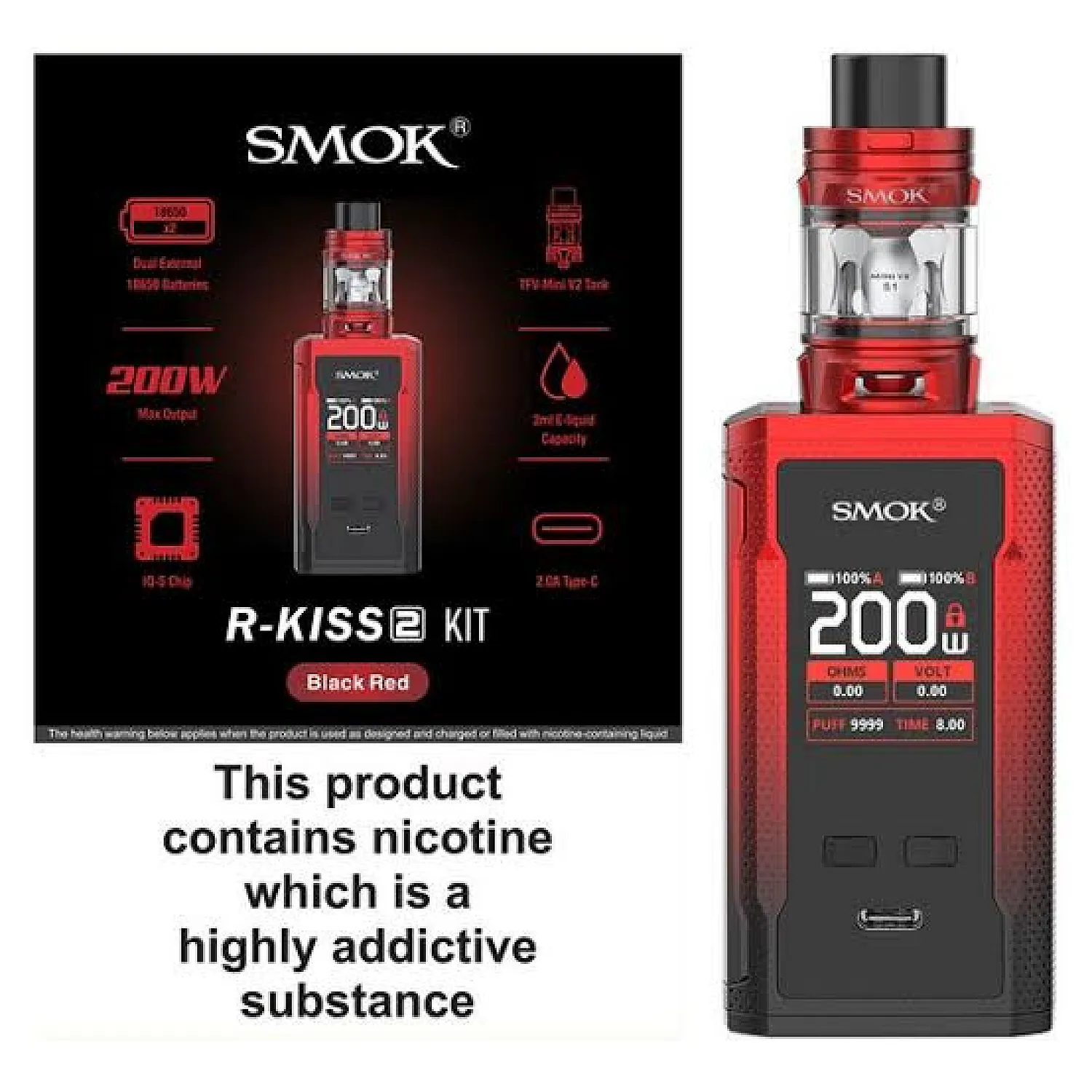 Smok - R Kiss 2 Elektronik Sigara Kit - En Uygun Fiyatlı Orijinal Ürün