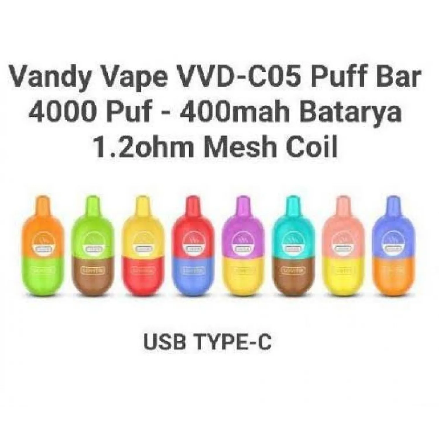 Vandy Vape - Lovitie C-05 4000 Puff Şarj Edilebilen Tek Kullanımlık Elektronik Sigara - En Uygun Fiyatlı Orijinal Ürün
