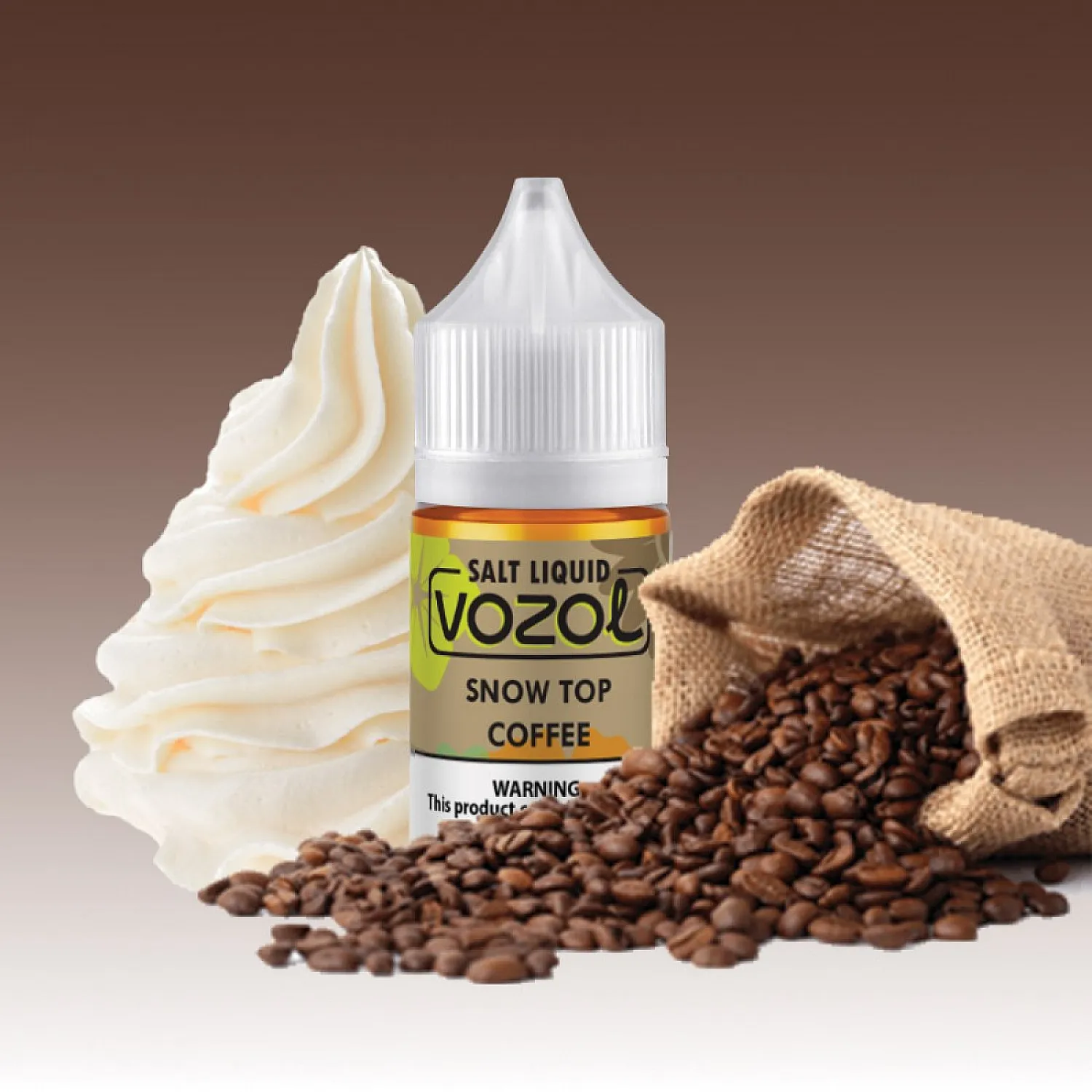 Vozol Bar - Snow Top Coffee 30 ml Likit - En Uygun Fiyatlı Orijinal Ürün