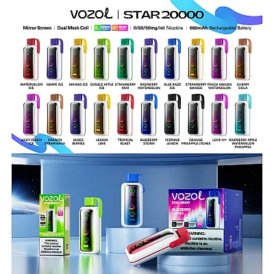 Vozol Star 20000 Puff Tek Kullanımlık Elektronik Sigara