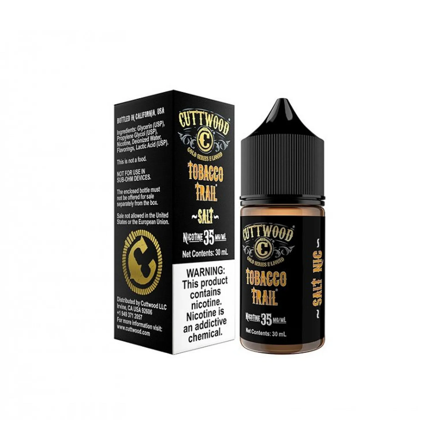 Cuttwood - Tobacco Trail 30 ml Premium Salt Likit - En Uygun Fiyatlı Orijinal Ürün