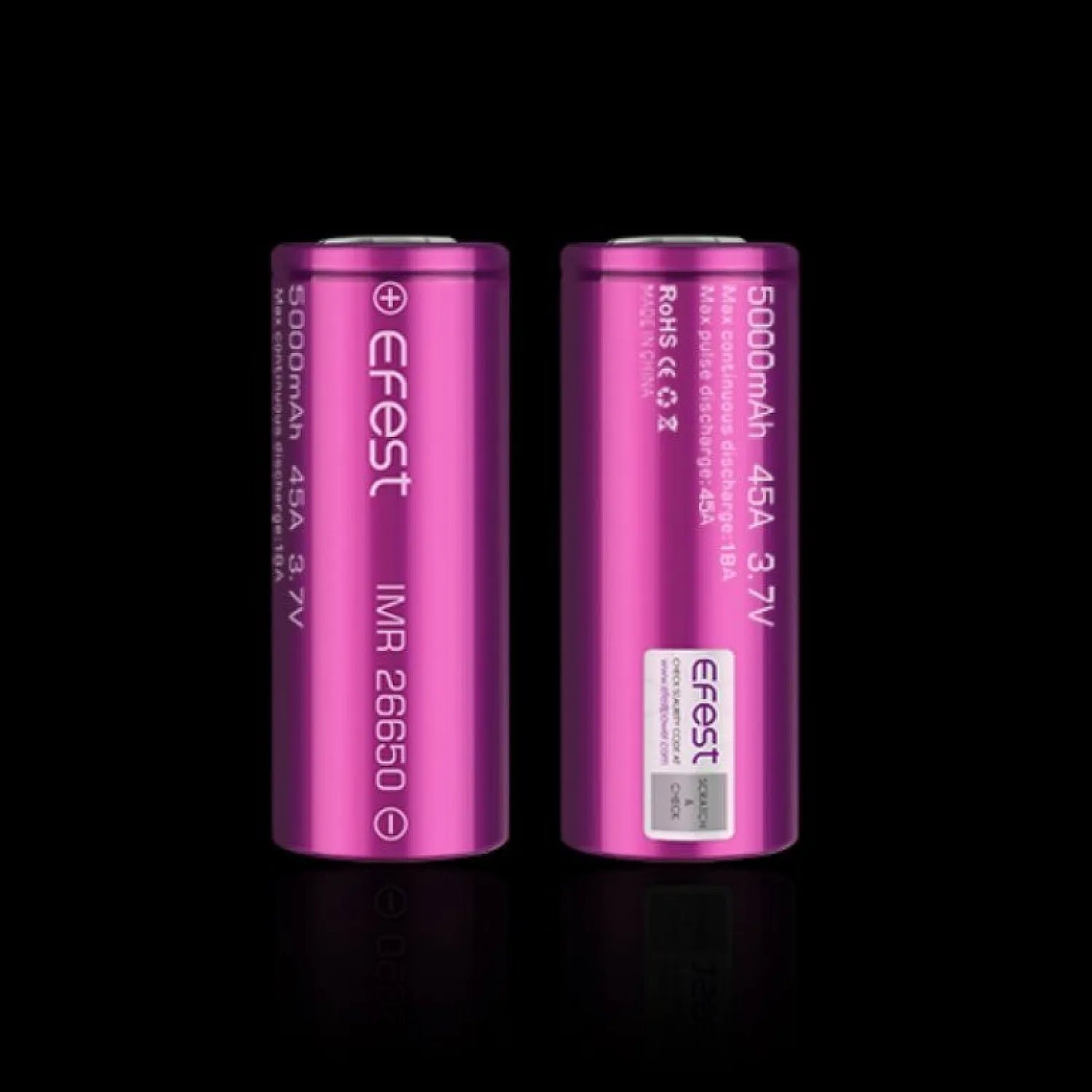 EFEST IMR 26550 5000mAh 45A Li-ion Pil - En Uygun Fiyatlı Orijinal Ürün
