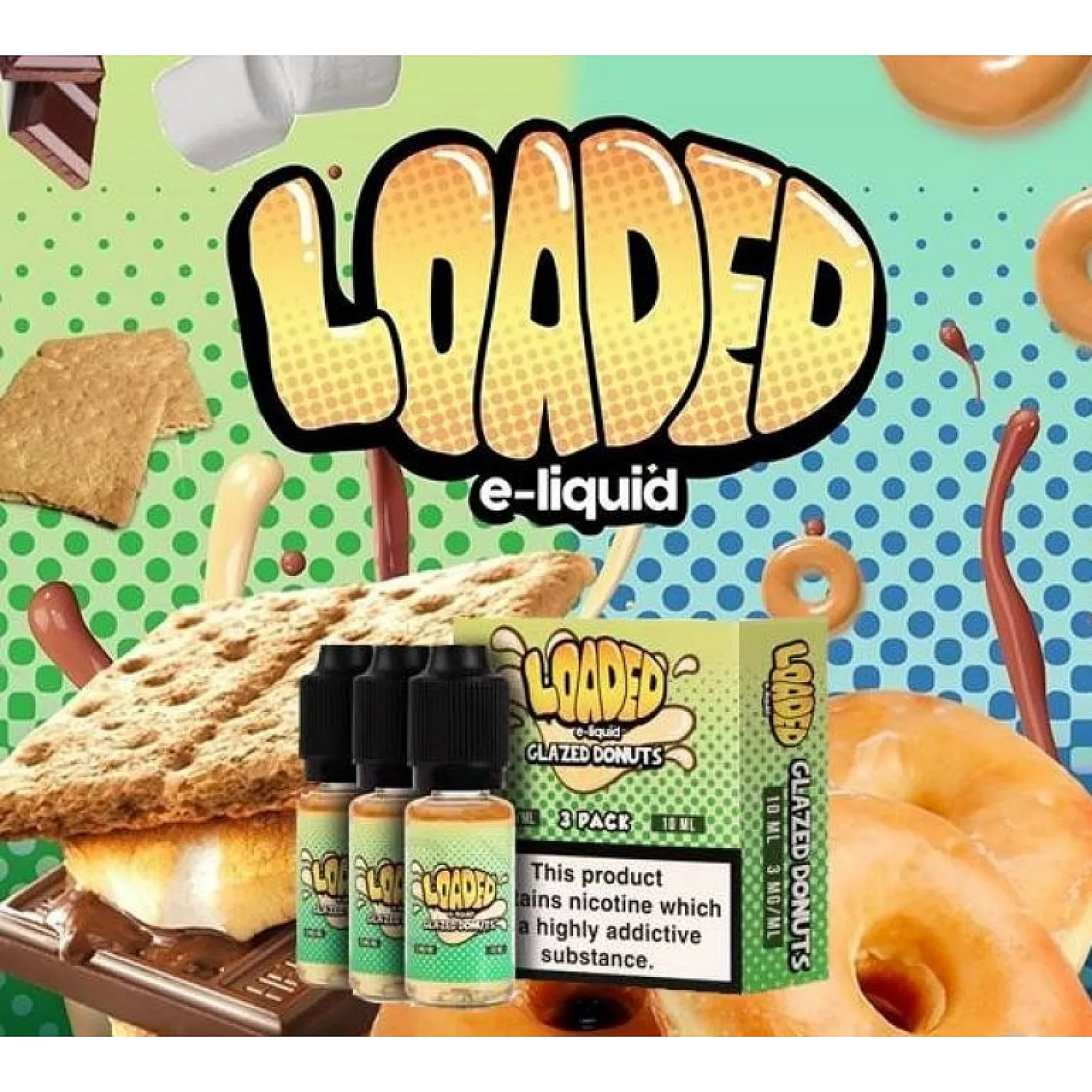 Loaded - Glazed Donuts 3x10ml Premium Likit - En Uygun Fiyatlı Orijinal Ürün