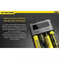 Nitecore New i4 intelli charger Li-ion 4 lü Pil Şarj Cihazı - En Uygun Fiyatlı Orijinal Ürün