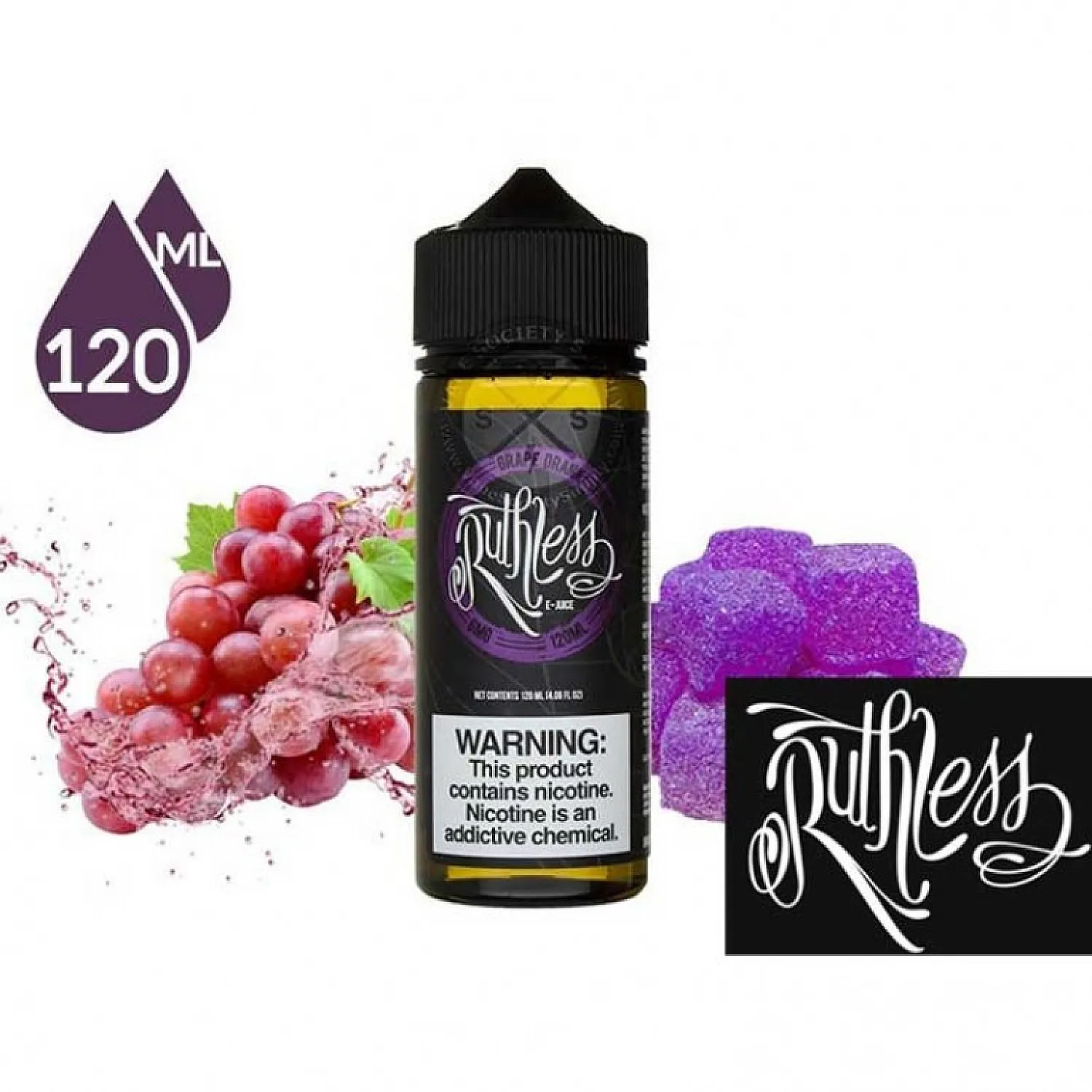 Ruthless - Grape Drank On Ice 120 ml Premium Likit - En Uygun Fiyatlı Orijinal Ürün
