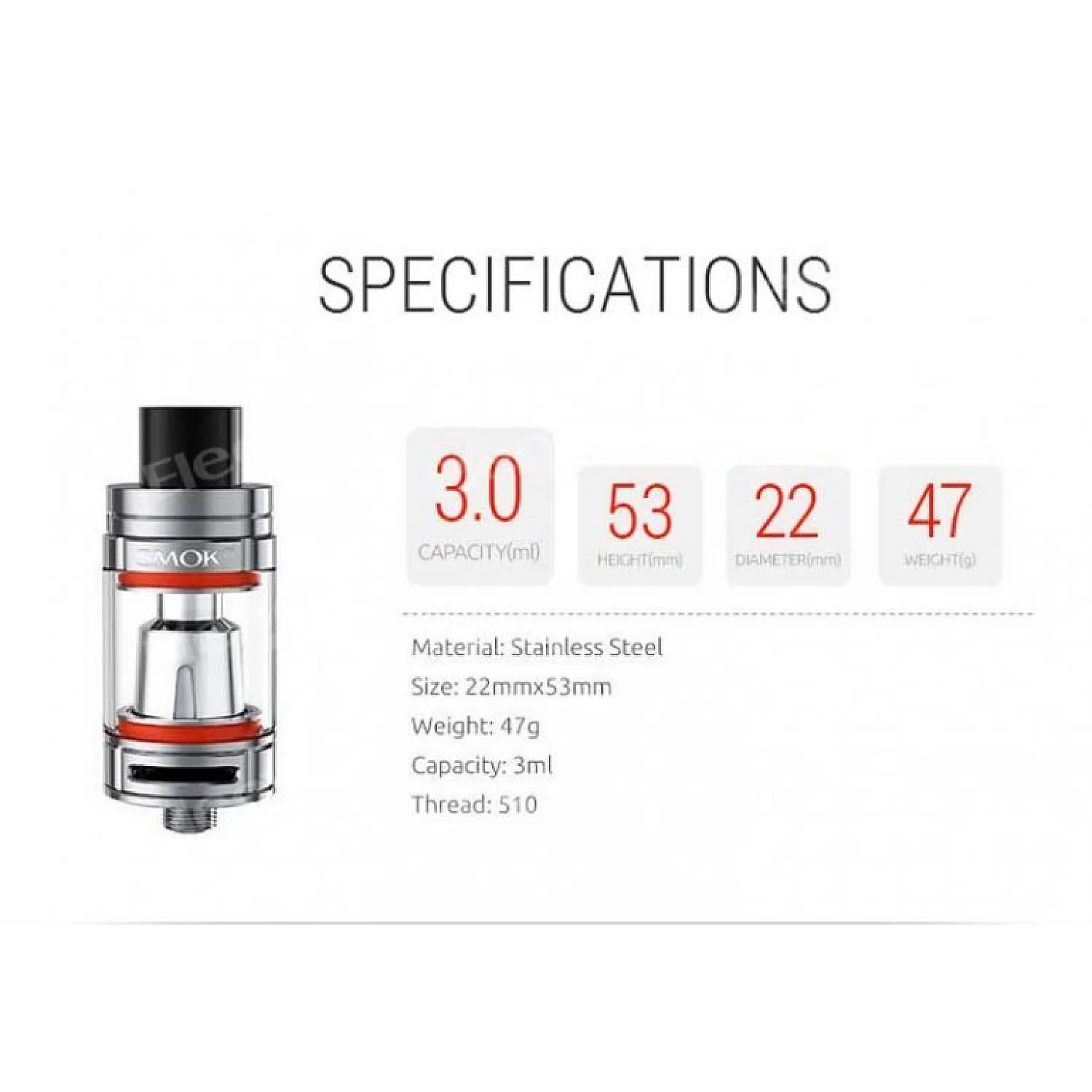 SMOK TFV8 BABY ELEKTRONİK SİGARA ATOMIZER - En Uygun Fiyatlı Orijinal Ürün