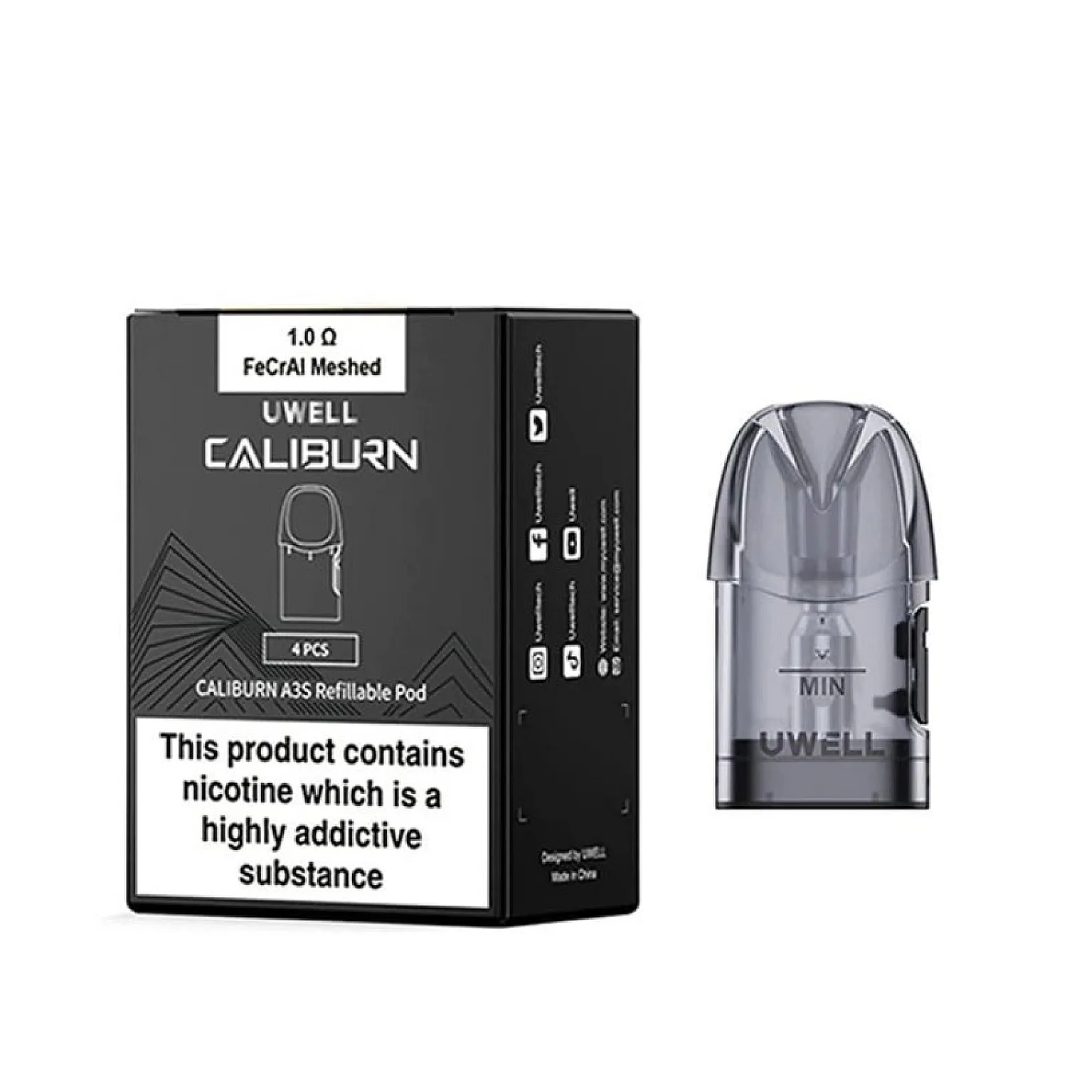 Uwell - Caliburn A3S Kartuş (4 Adet) - En Uygun Fiyatlı Orijinal Ürün