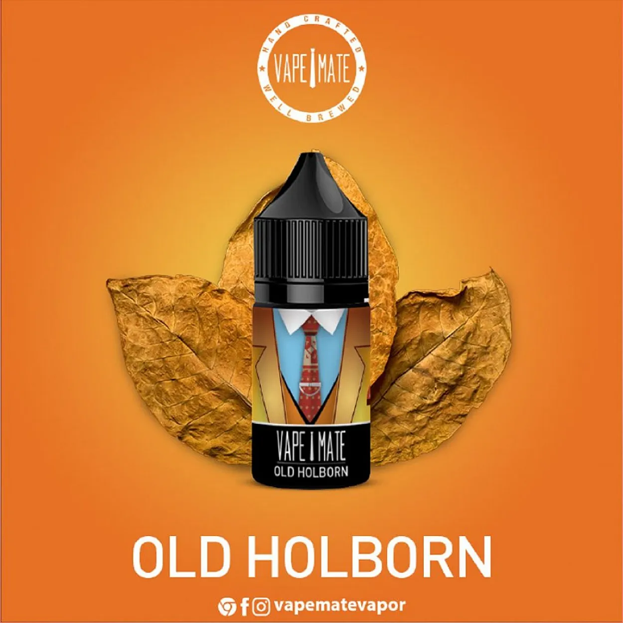 Vape Mate - Old Holborn 30 ML Salt Likit