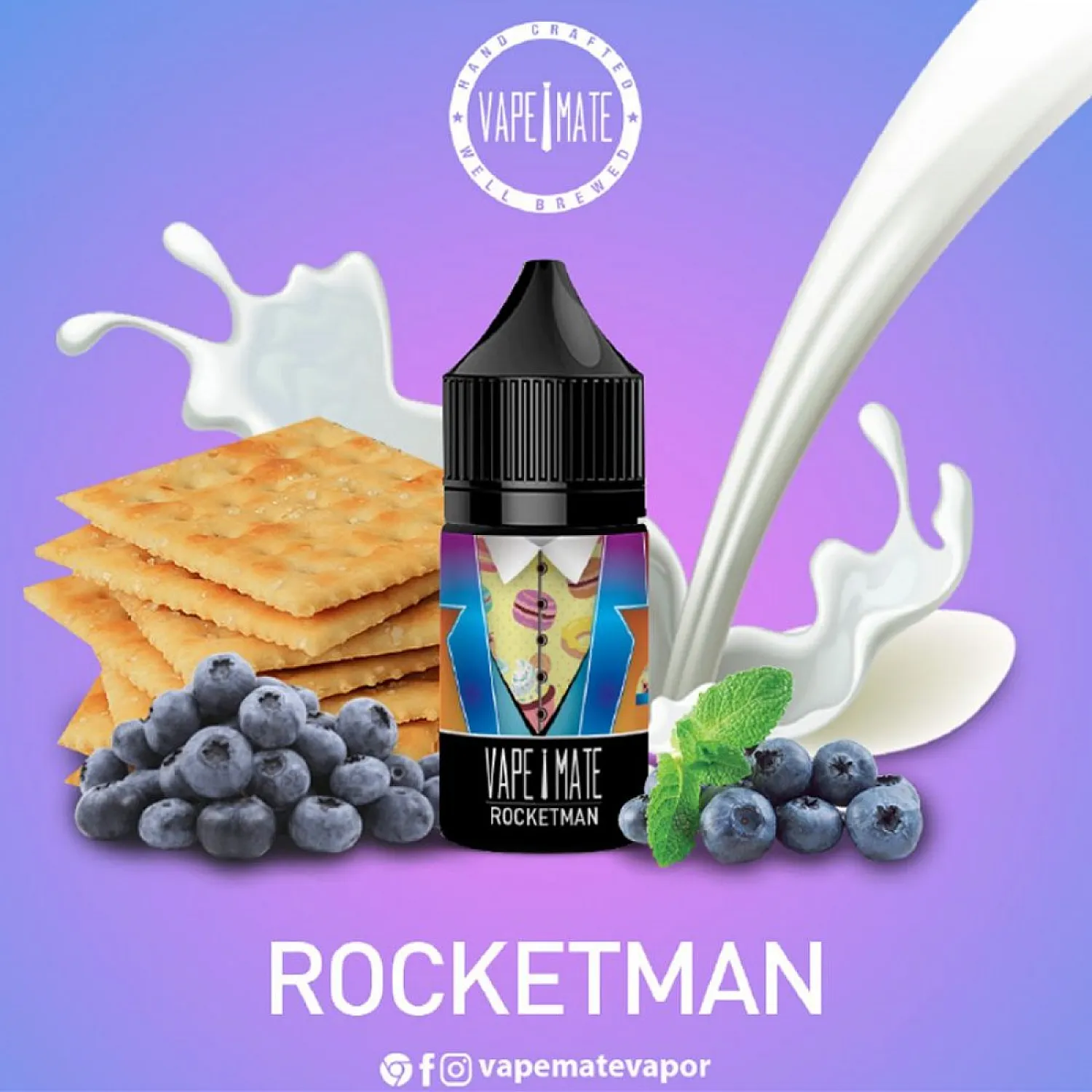 Vape Mate - Rocket Man 30 ml Likit - En Uygun Fiyatlı Orijinal Ürün