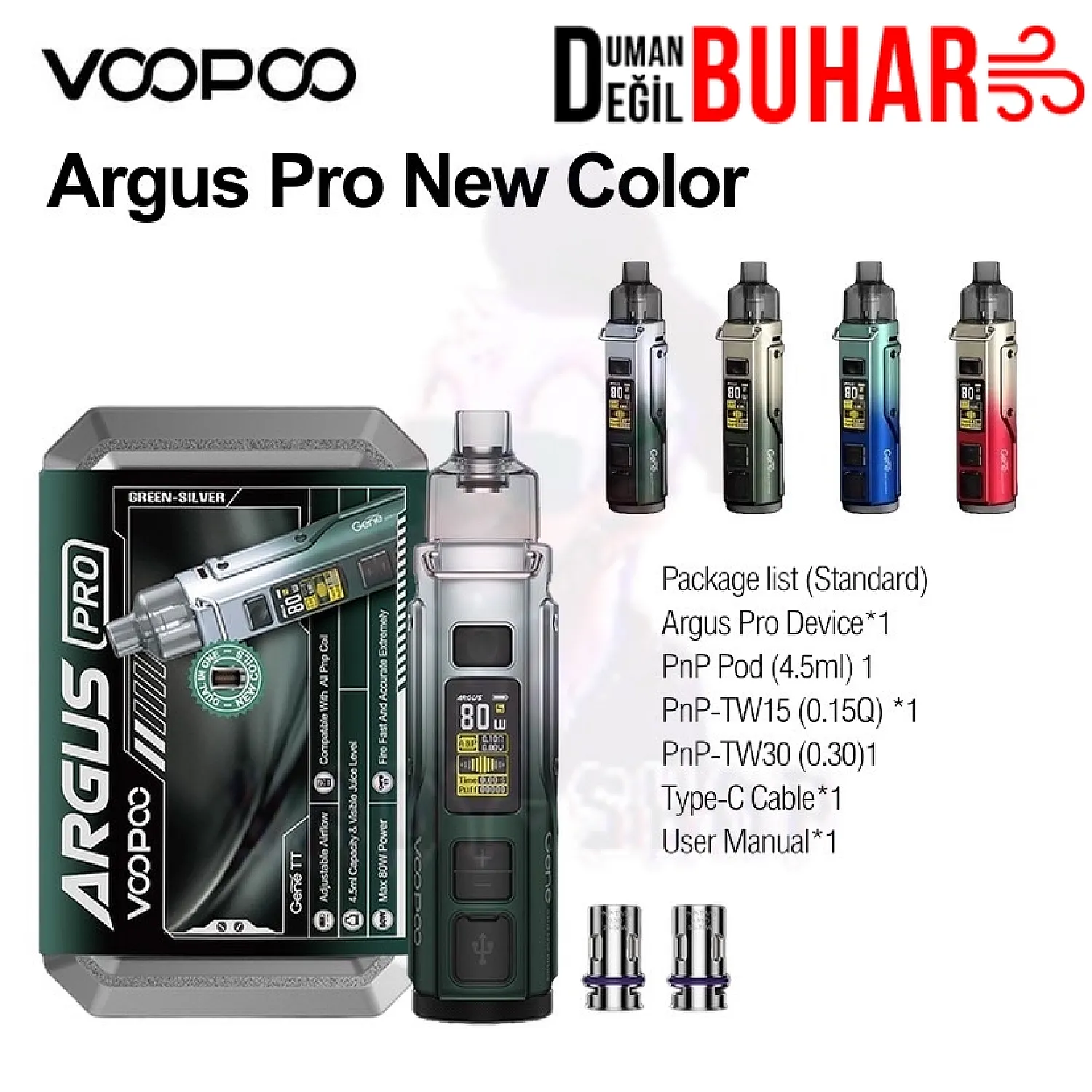 Voopoo - Argus Pro 80w 3000 Mah Pod Mod Elektronik Sigara Kit - En Uygun Fiyatlı Orijinal Ürün