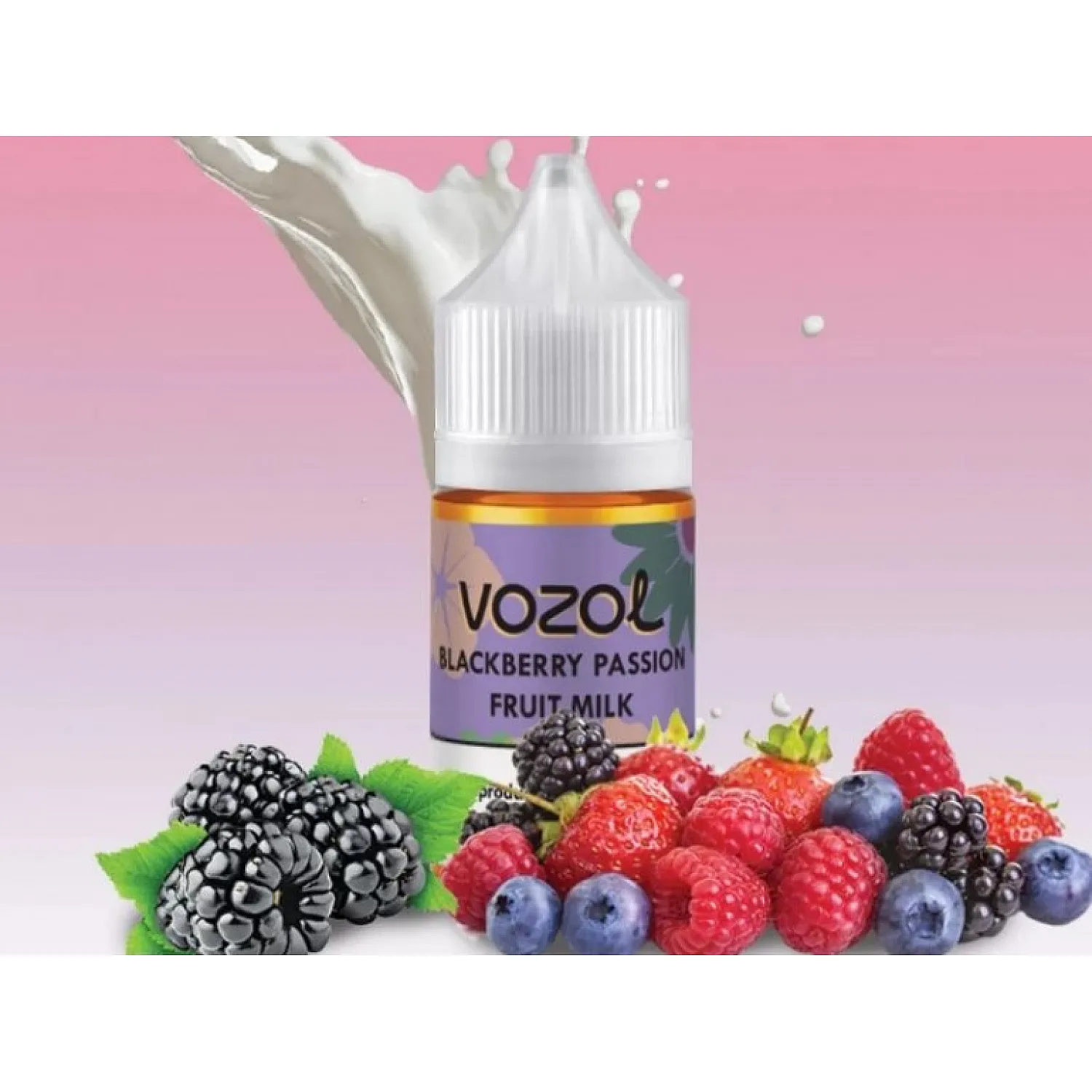 Vozol Bar - Blackberry Passion Fruit Milk 30 ml Likit - En Uygun Fiyatlı Orijinal Ürün