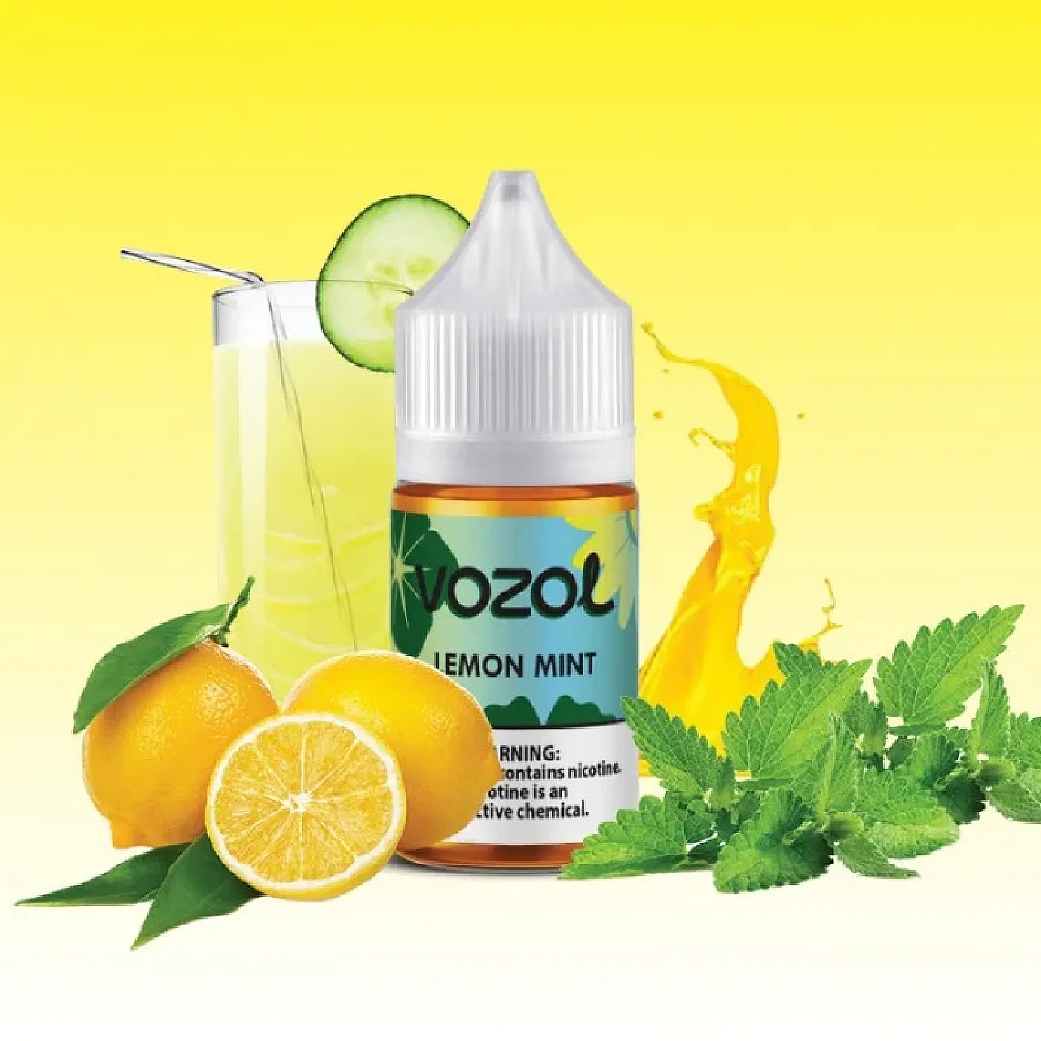 Vozol Bar - Lemon Mint 30 ml Salt Likit - En Uygun Fiyatlı Orijinal Ürün