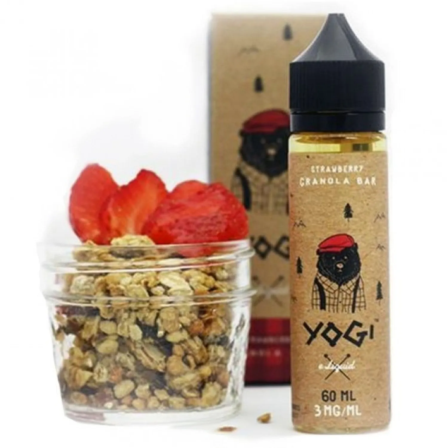 Yogi - Strawberry Gronala Bar 60 ML. Premium Likit - En Uygun Fiyatlı Orijinal Ürün