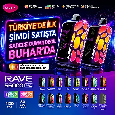 Vozol - Rave 56000 Pro Puff Tek Kullanımlık Elektronik Sigara