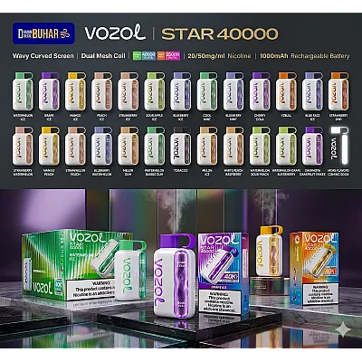 Vozol Star 40000 Puff Tek Kullanımlık Elektronik Sigara