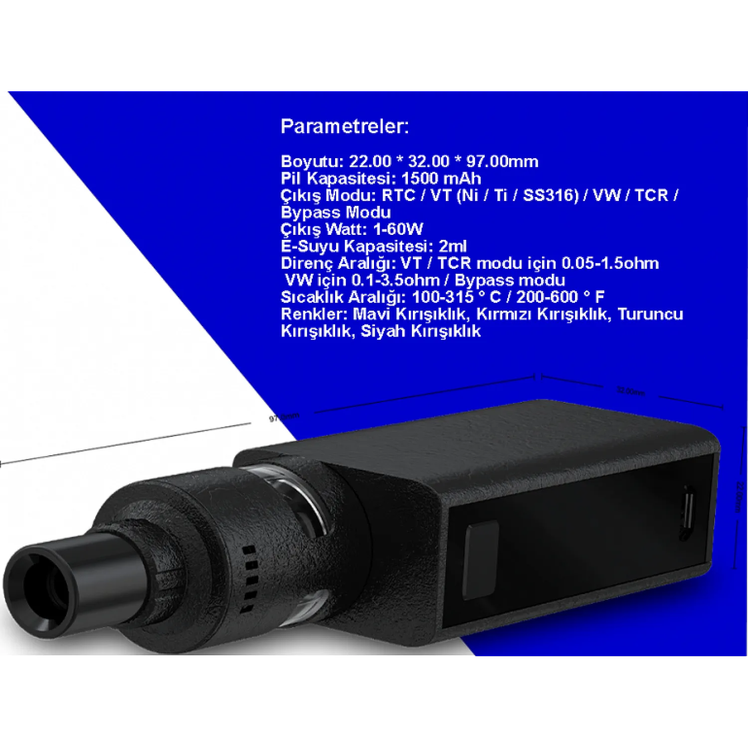 Joyetech eVic Basic 40 W with Cubis Pro Elektronik Sigara Kit - En Uygun Fiyatlı Orijinal Ürün