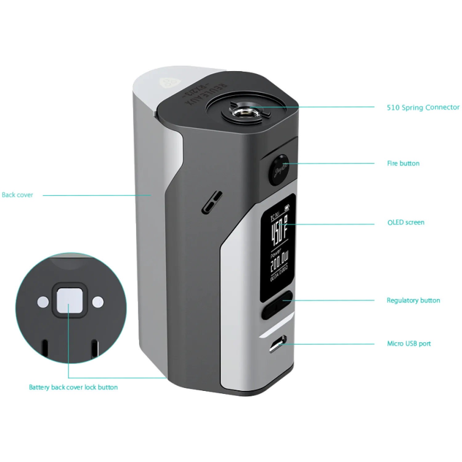 WISMEC Reuleaux RX 2/3 Elektronik Sigara Mod - En Uygun Fiyatlı Orijinal Ürün